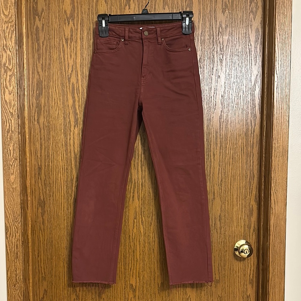 JBD Burgundy Straight Fit Jeans